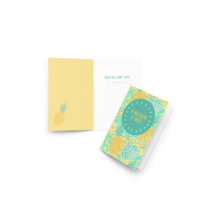 Fine-Apple Greeting Card